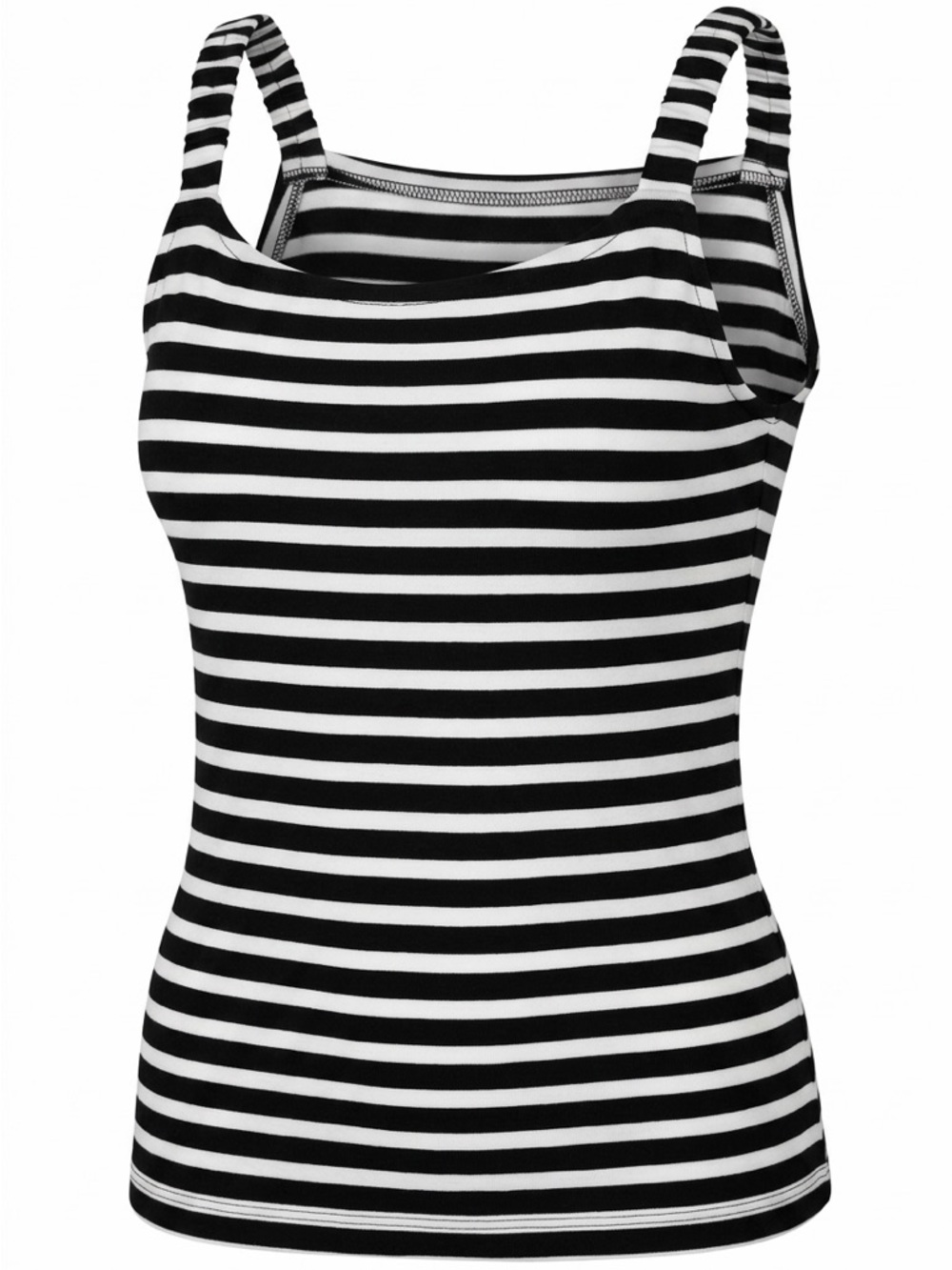 Free Assembly Women’s Black & White Striped Tank Top